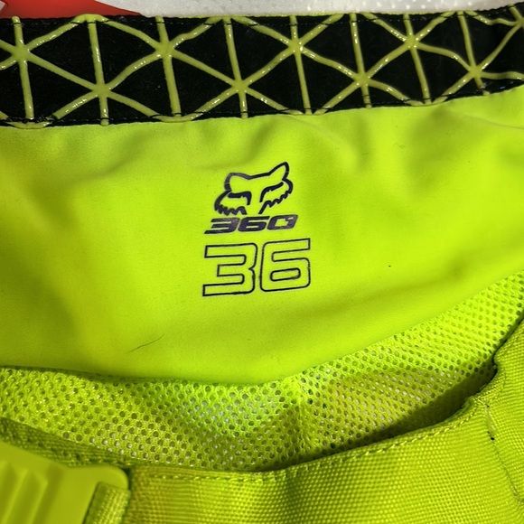 Fox 360 Moto Pants Size 36 Neon Leopard Print Motocross Dirt Bike Atv Protection - Picture 4 of 12